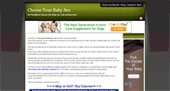 Desktop Screenshot of chooseyourbabysex.com