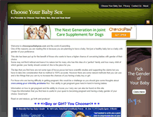 Tablet Screenshot of chooseyourbabysex.com